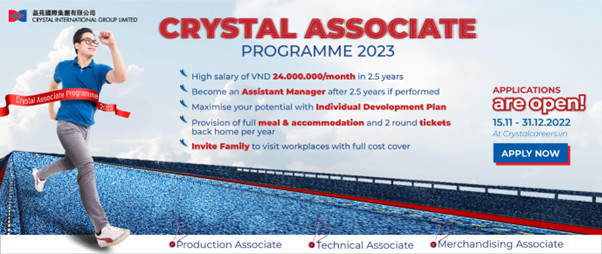 Việc làm đang tuyển dụng tại Crystal International Group