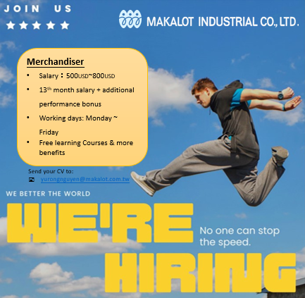 Việc làm đang tuyển dụng tại The Presentative office of Makalot Industrial Co.,Ltd In Hanoi City